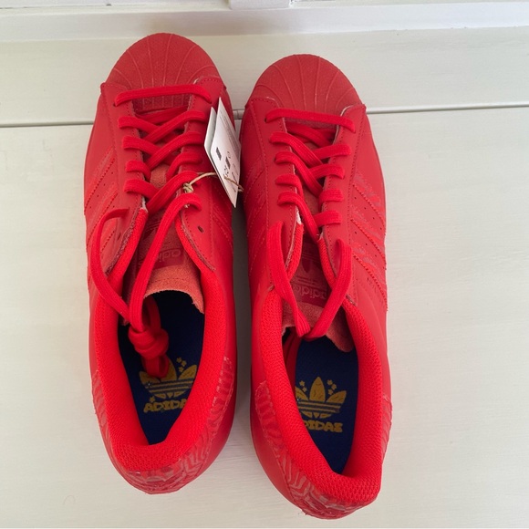 Adidas Superstar Triple Red Scarlet Men Size 11 Shell Toe Classic Sneaker IF3525 - Picture 7 of 10